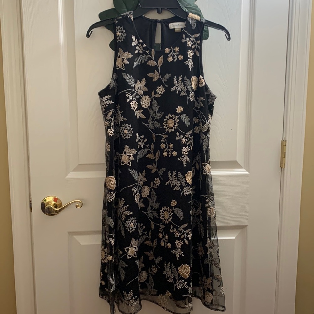 Calvin Klein floral mini dress